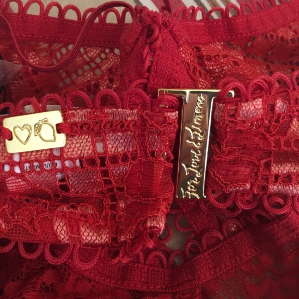NWT For love & lemons Etienne lace bodysuit - Picture 8 of 8